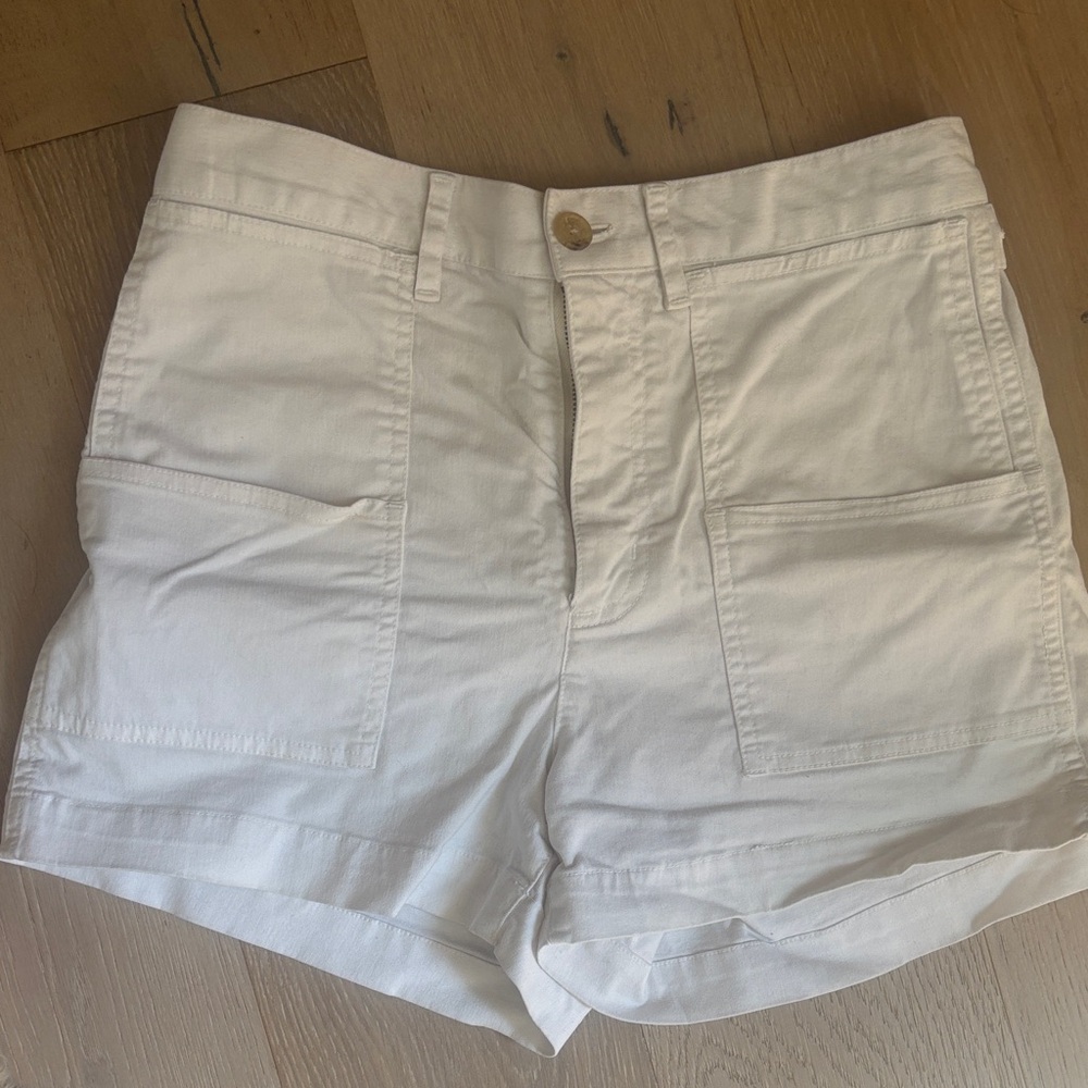 Nili Lotan Livie Shorts, Women's White Casual Shorts